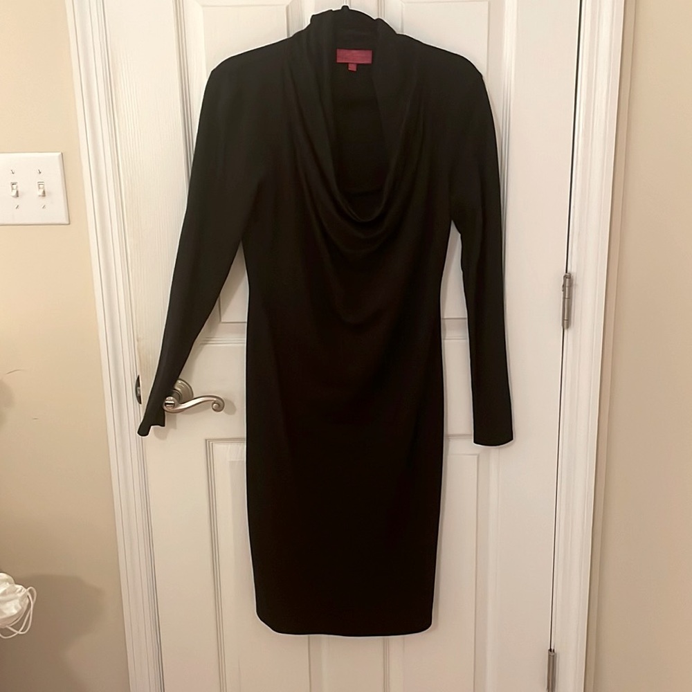 NWOT Black Scoopneck Long Sleeve Dress